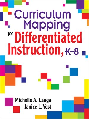 cover image of Curriculum Mapping for Differentiated Instruction,  K-8